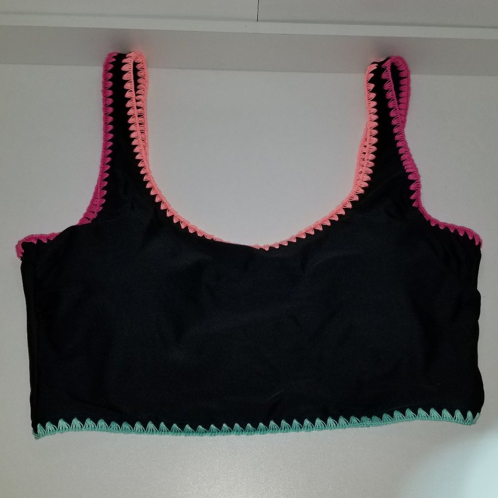 Arizona Jean Co. Women's Black Bikini Top XXL Padded no wire